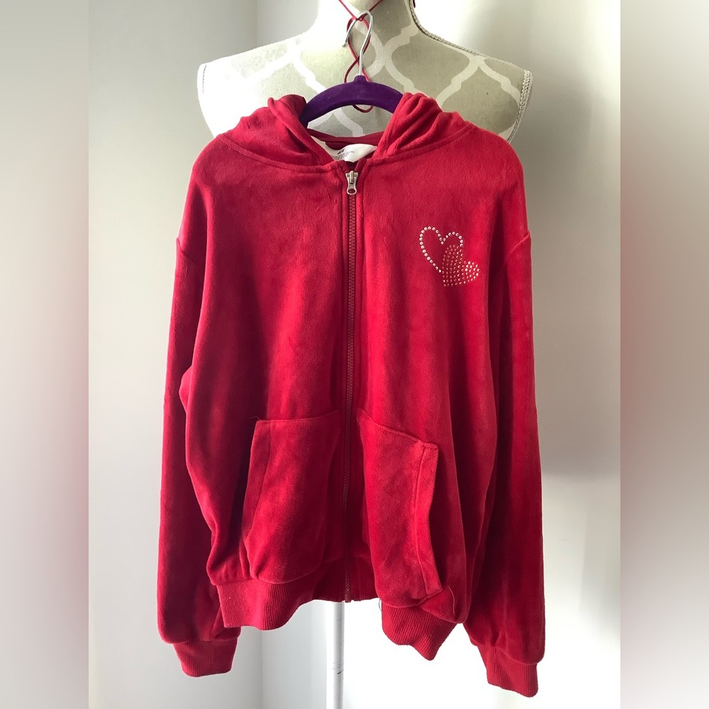 H&M Red Kids Hoodie with Heart Design